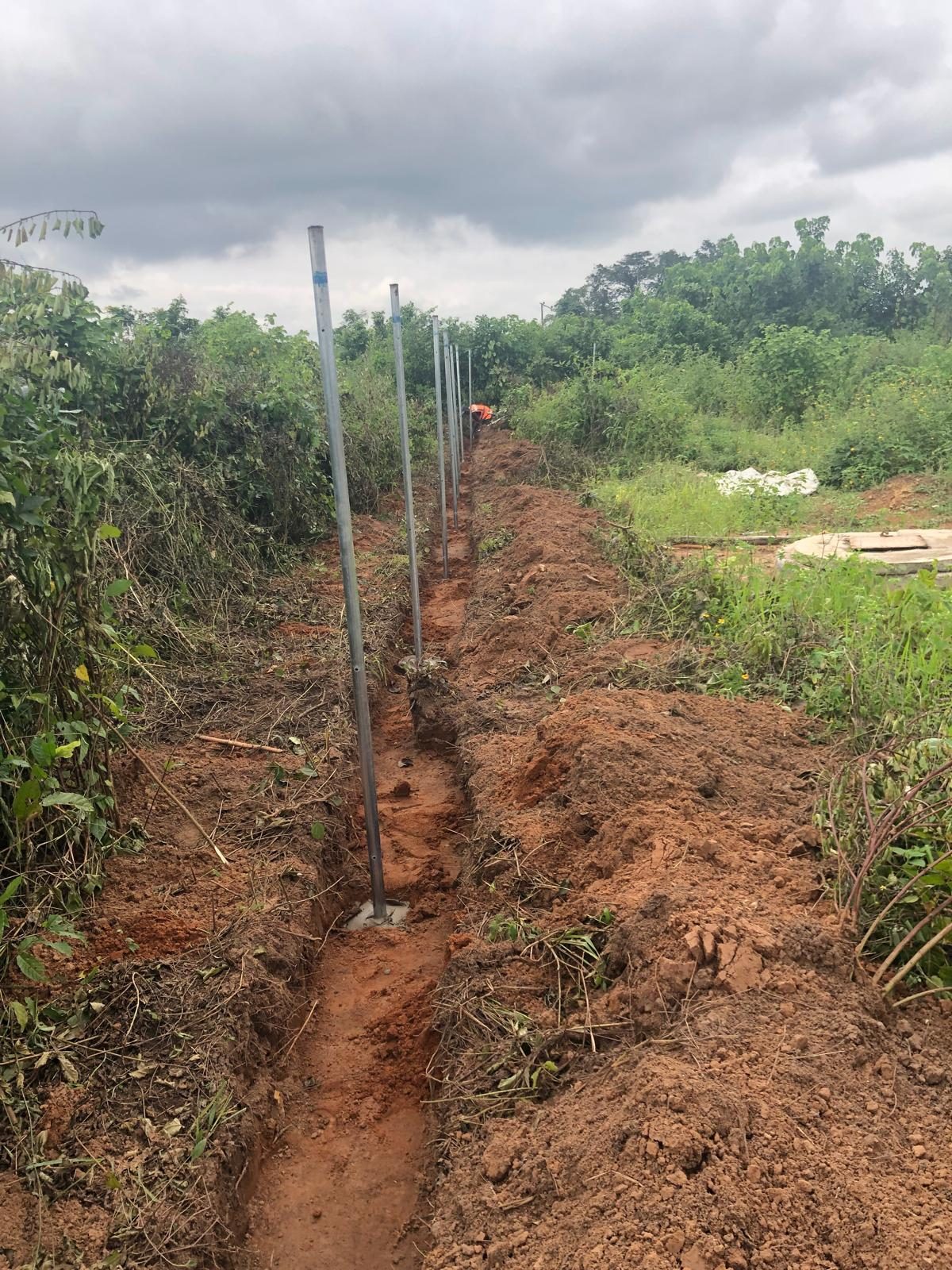 Excell Africa Farms fence construction