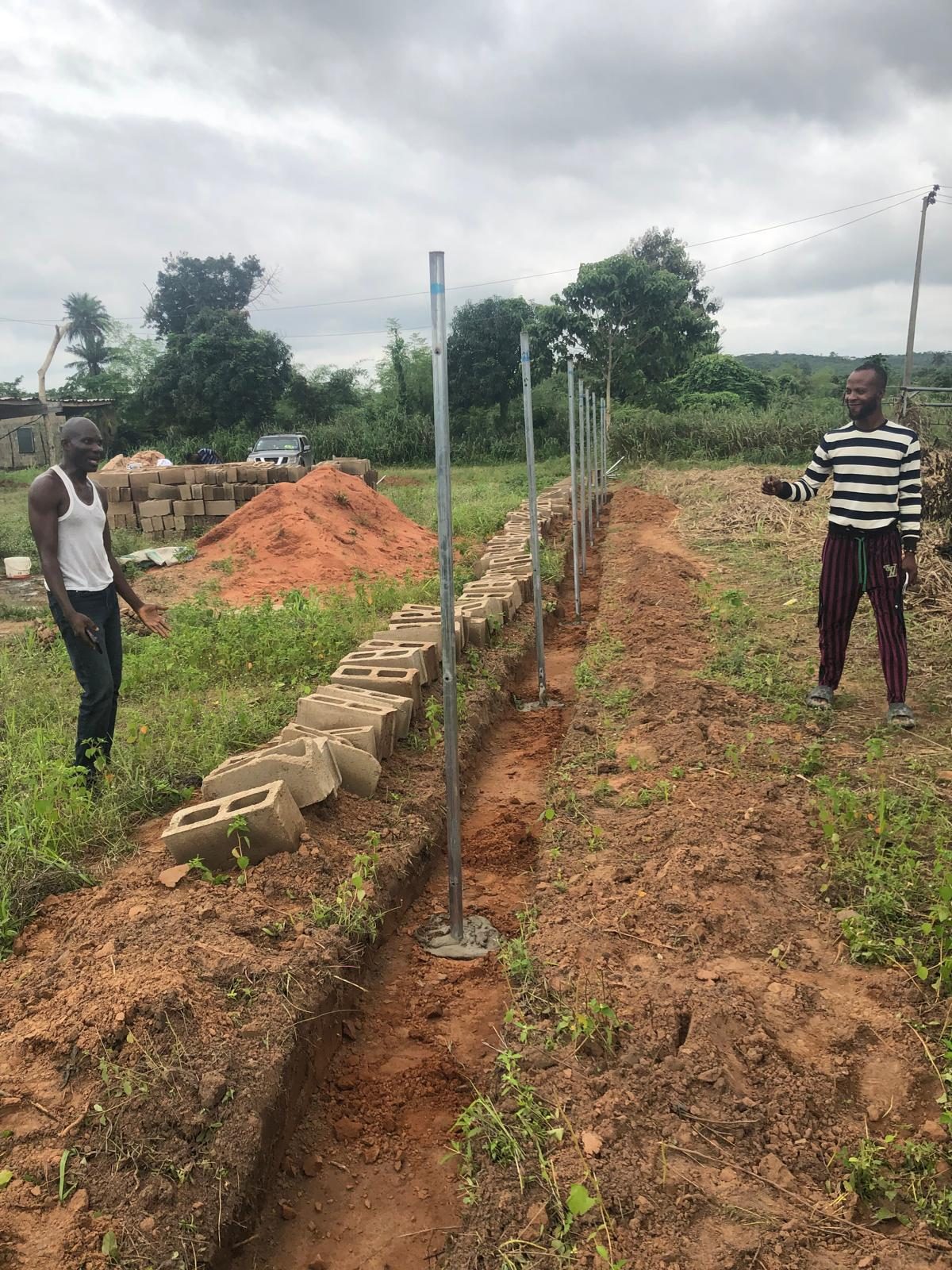 Excell Africa Farms fence construction