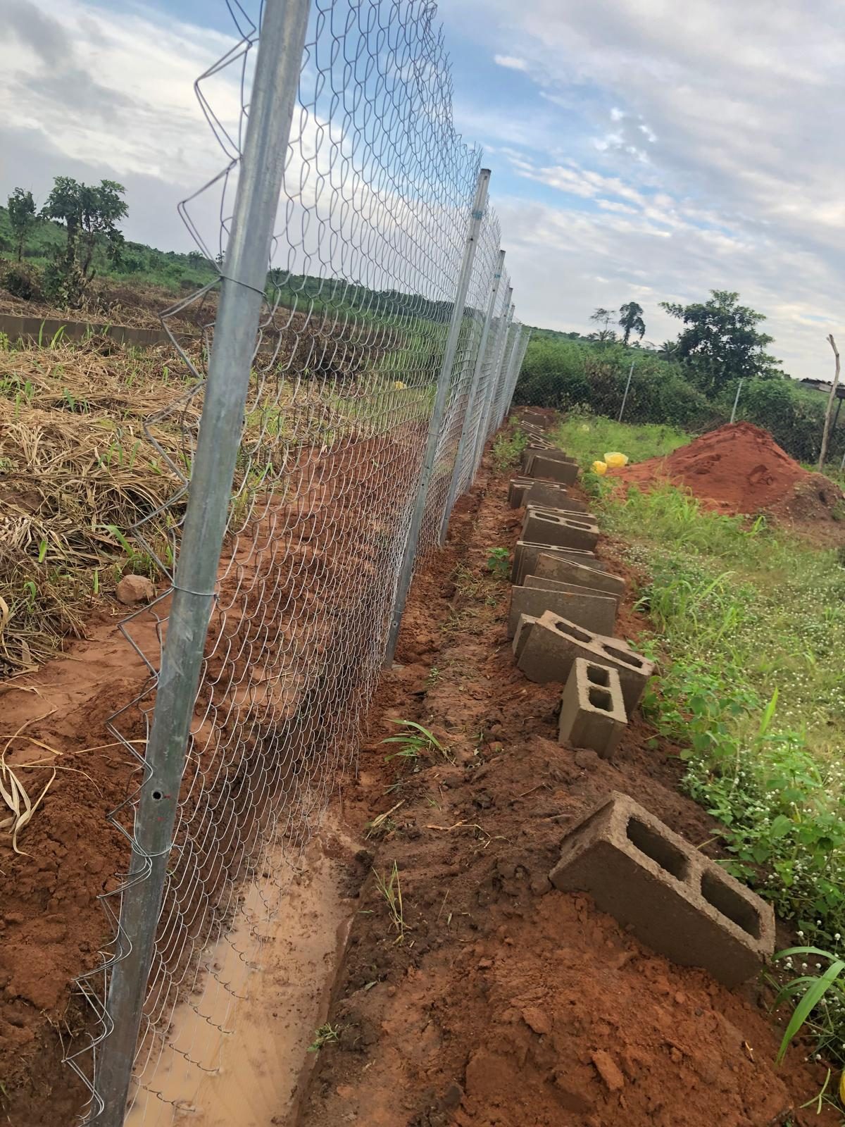 Excell Africa Farms fence construction