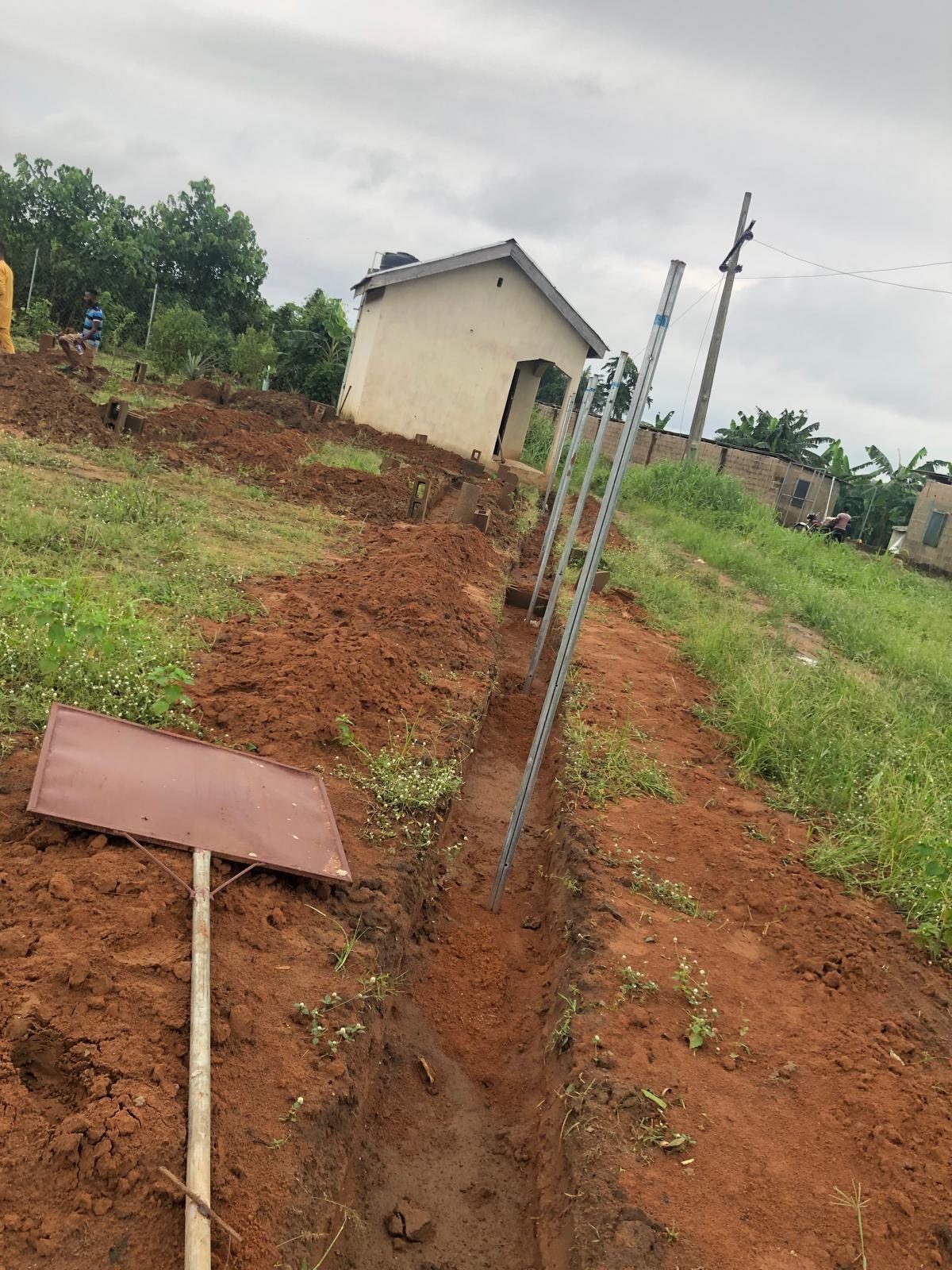 Excell Africa Farms fence construction